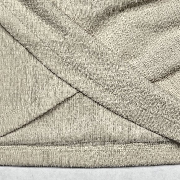 Free People Angie Wrap Ivory Ruched Stretch Tulip Mini Skirt Size XS - NWOT - Picture 4 of 8